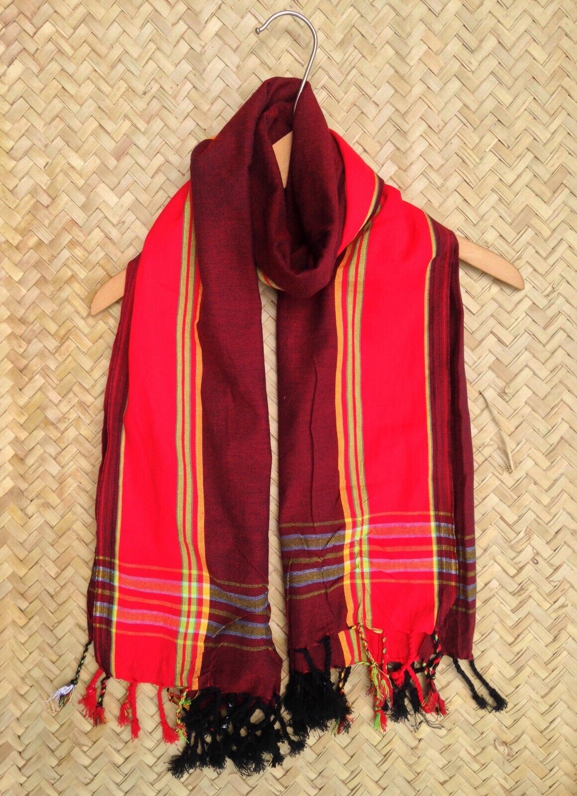Kikoi Scarf Red