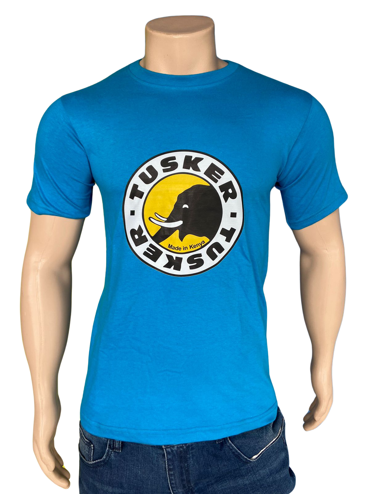 T-shirt Tusker Beer Turquoise Blue