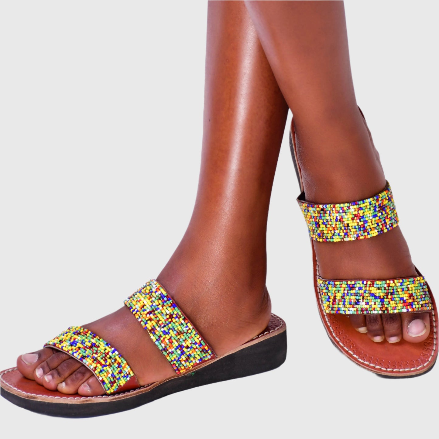 Sandals Wedge Yellow