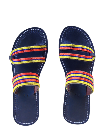 Sandals Double Strap White