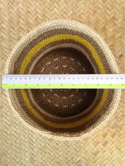 Sisal Storage Planter 10.5 in/27 cm Multicolored