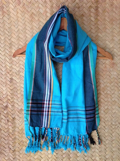 Kikoi Scarf Blue