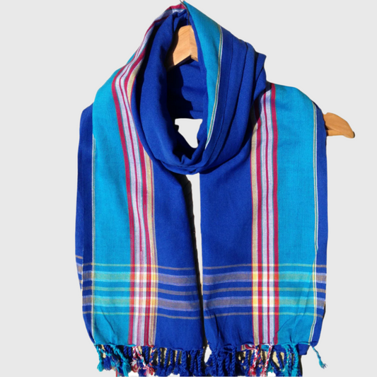 Kikoi Scarf Blue