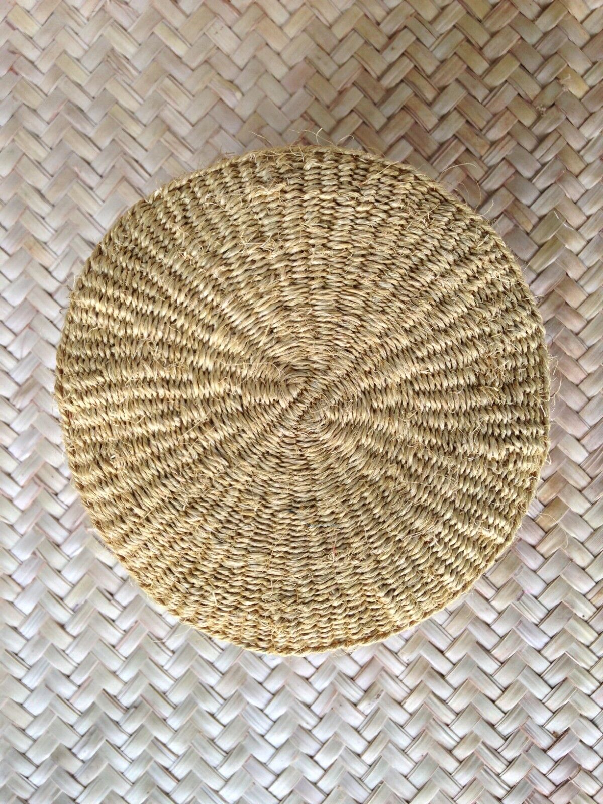 Sisal Storage Planter 8 in /20.3 cm Brown Yellow