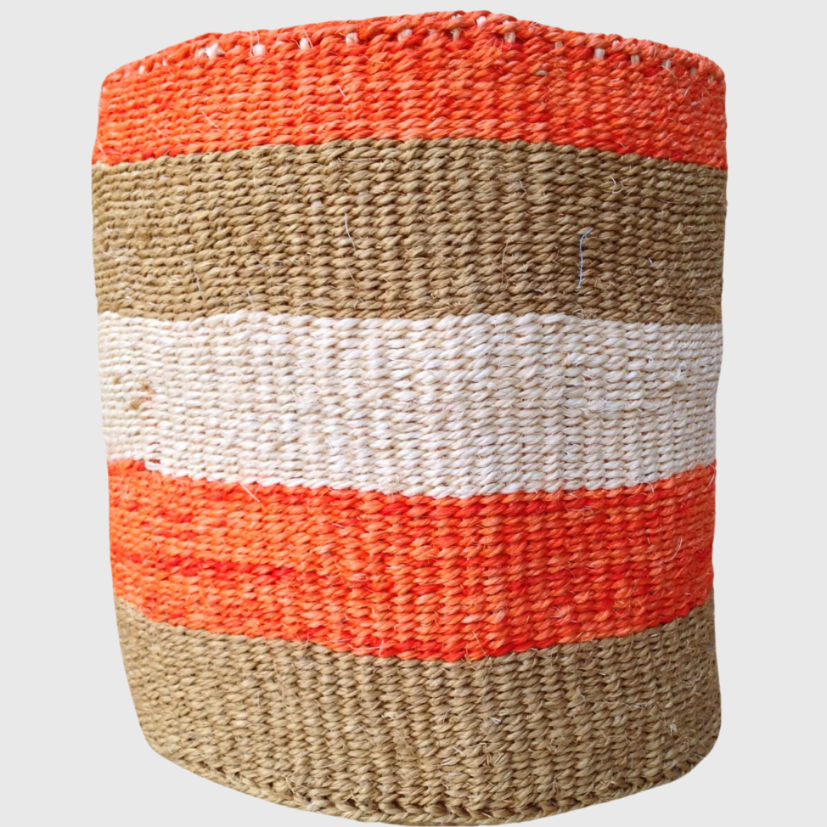 Sisal Storage Planter 10.5 in/ 27 cm Multicolored