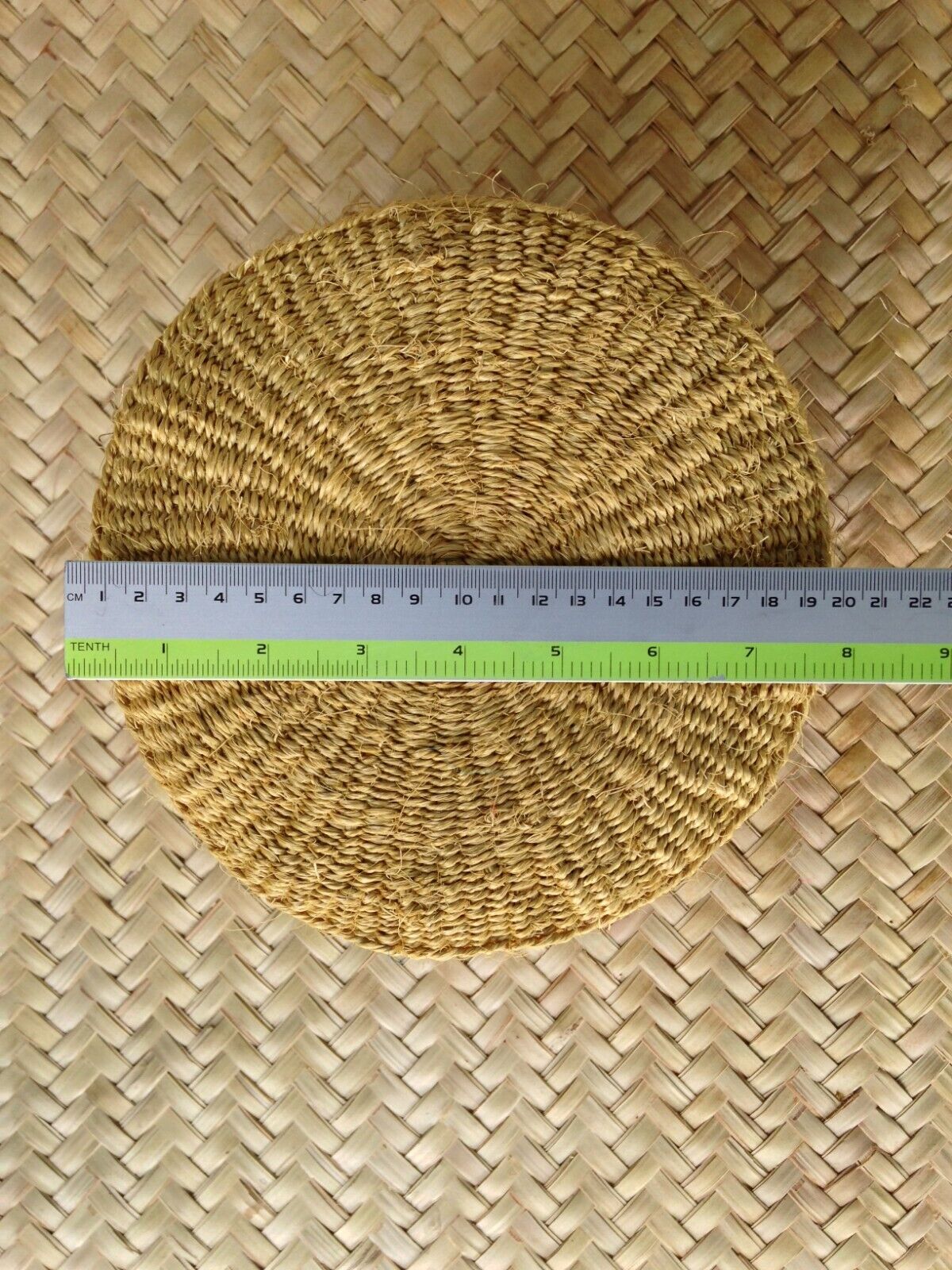Sisal Storage Planter 8 in /20.3 cm Brown Yellow