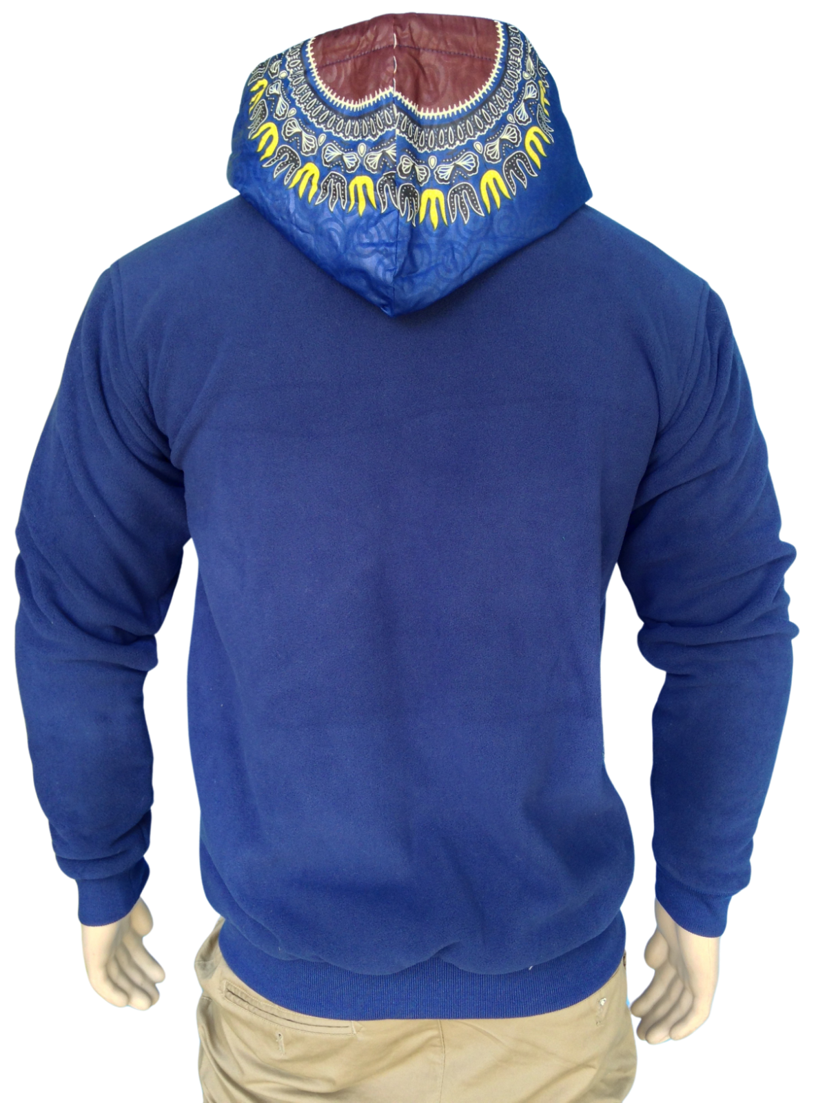 Hoodie Fleece Dashiki Blue