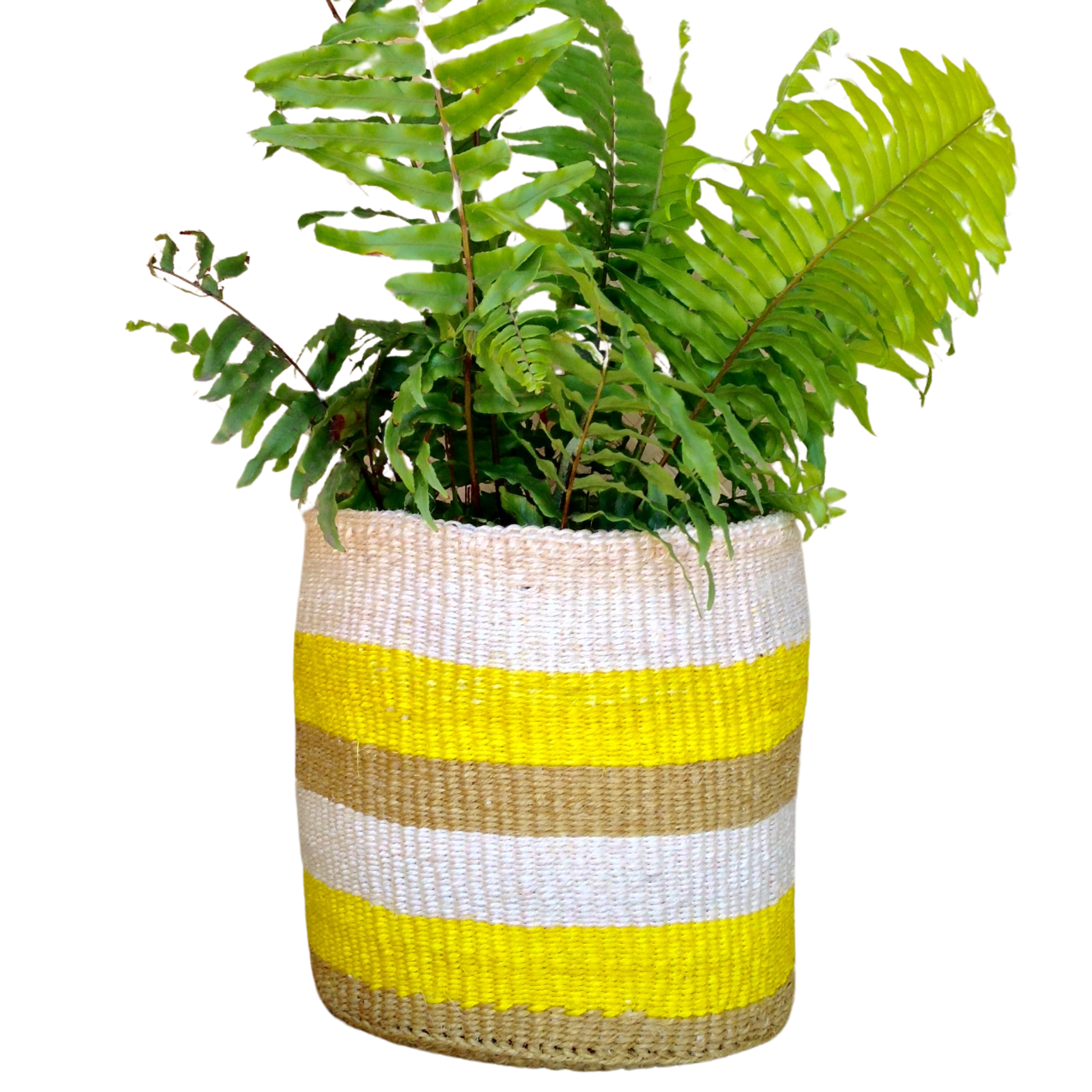 Sisal Storage Planter 10.5 in/27 cm Multicolored