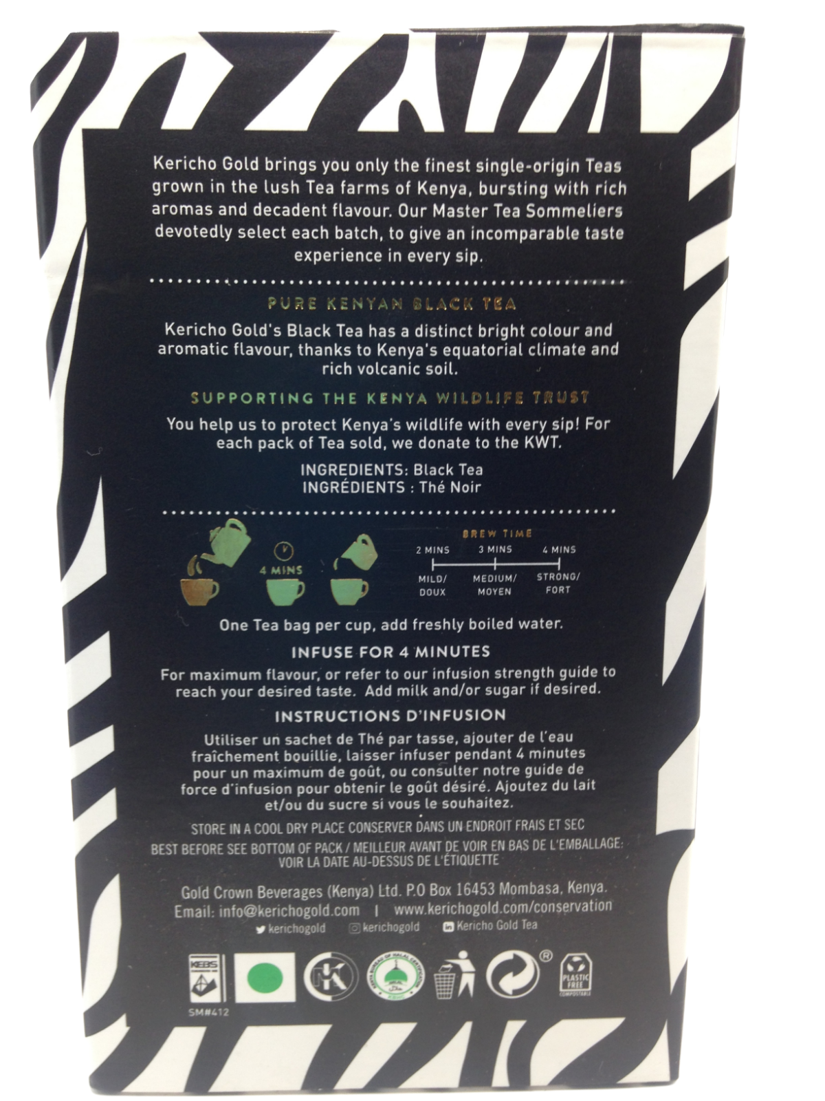 Kericho Gold Tea Bags 20 Enveloped