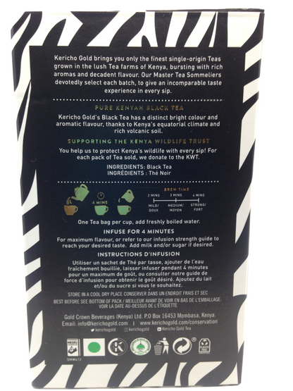 Kericho Gold Tea Bags 20 Enveloped