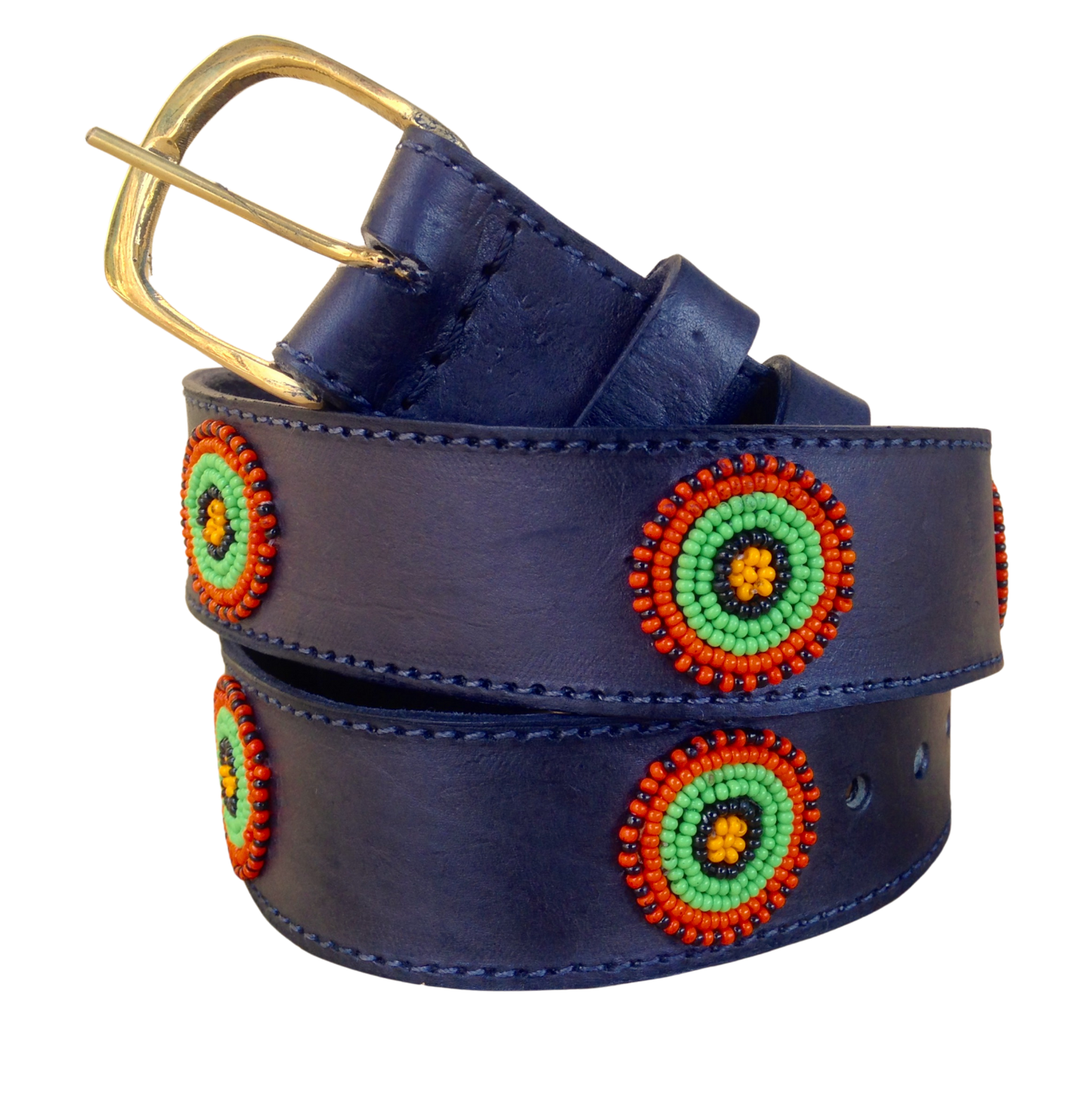 Handcrafted Maasai Belt - Colorful Circles