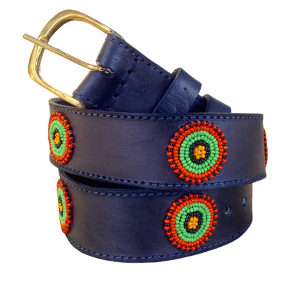 Handcrafted Maasai Belt - Colorful Circles
