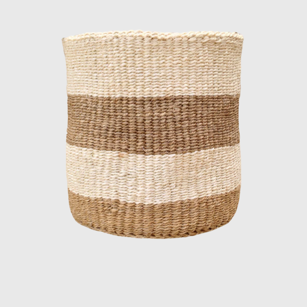Sisal Storage Planter 10.5 in/27 cm Beige White