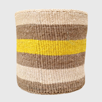 Sisal Storage Planter 10.5 in/27 cm Multicolored