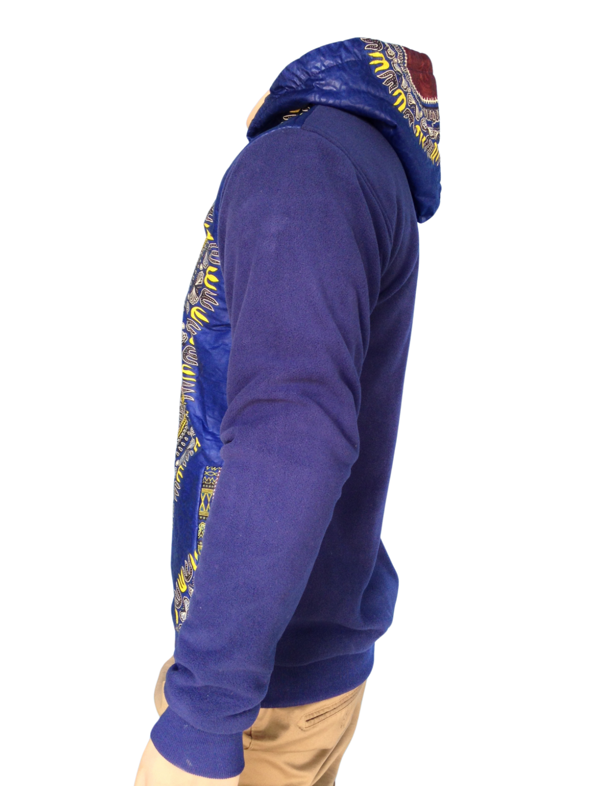 Hoodie Fleece Dashiki Blue