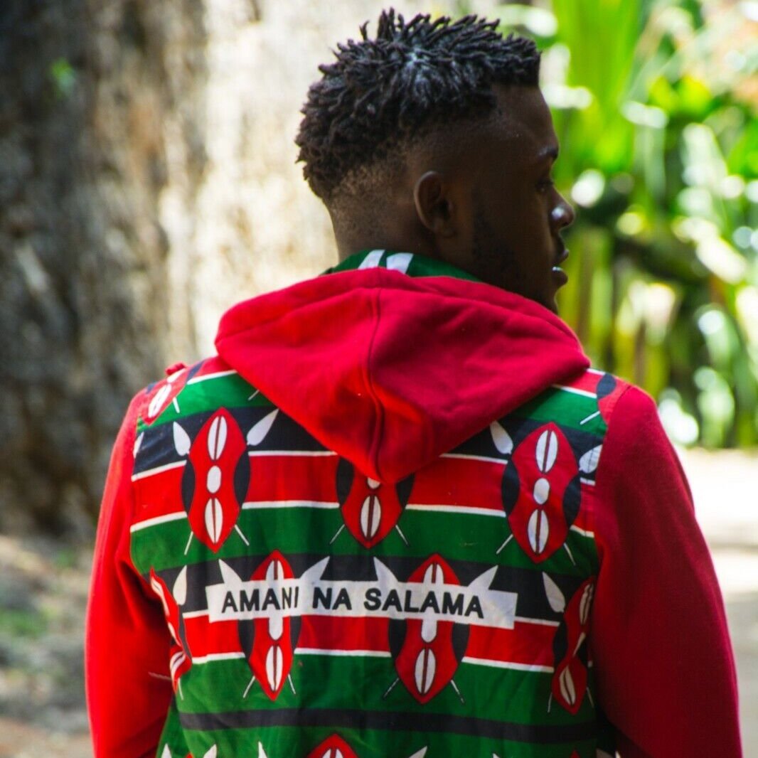 Hoodie Fleece Kenya Flag