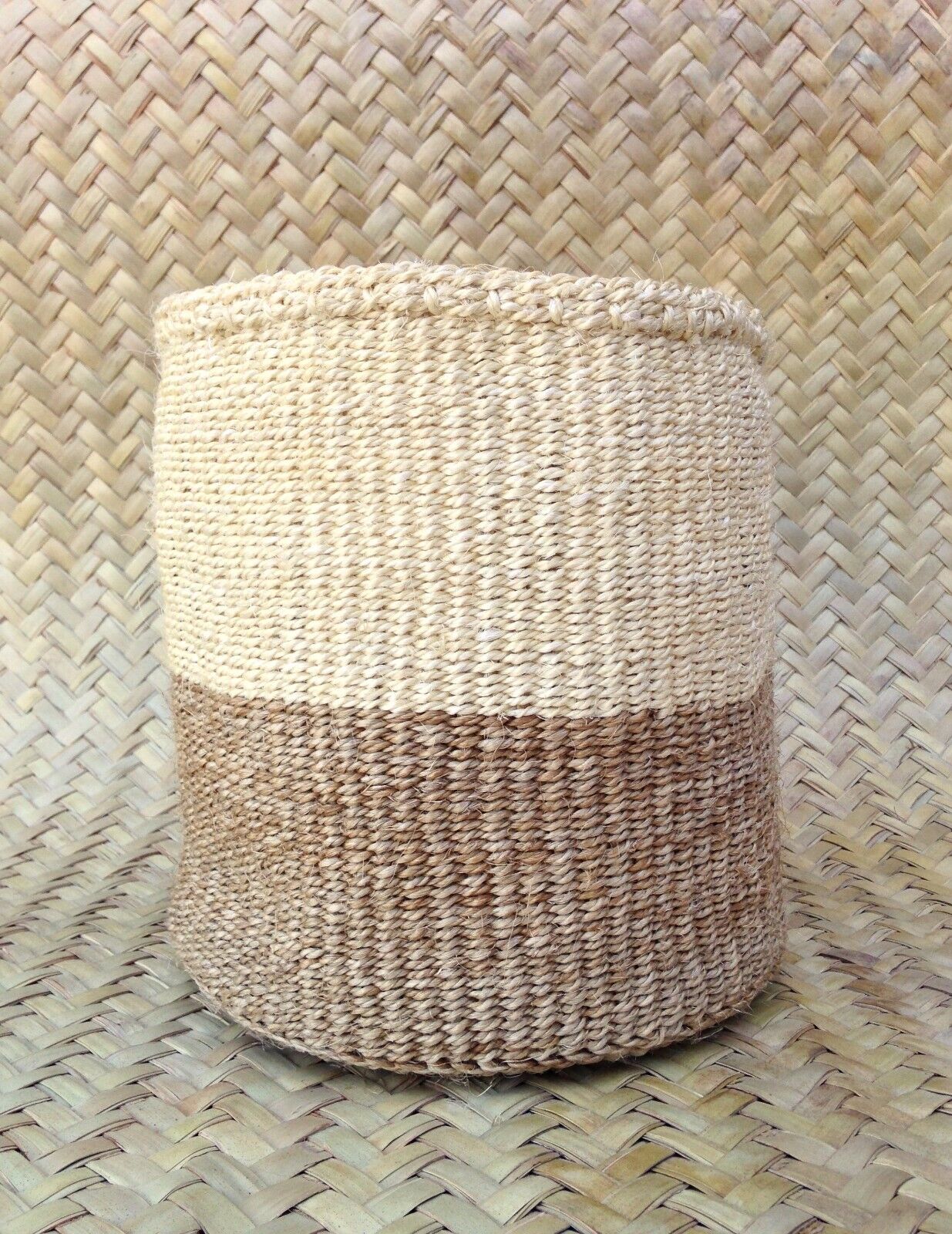 Sisal Storage Planter 10.5 in/27 cm Beige