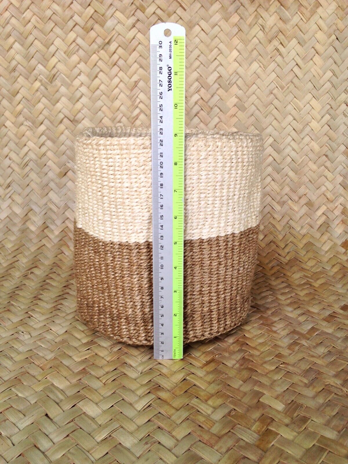 Sisal Storage Planter 8 in /20.3 cm Beige Cream