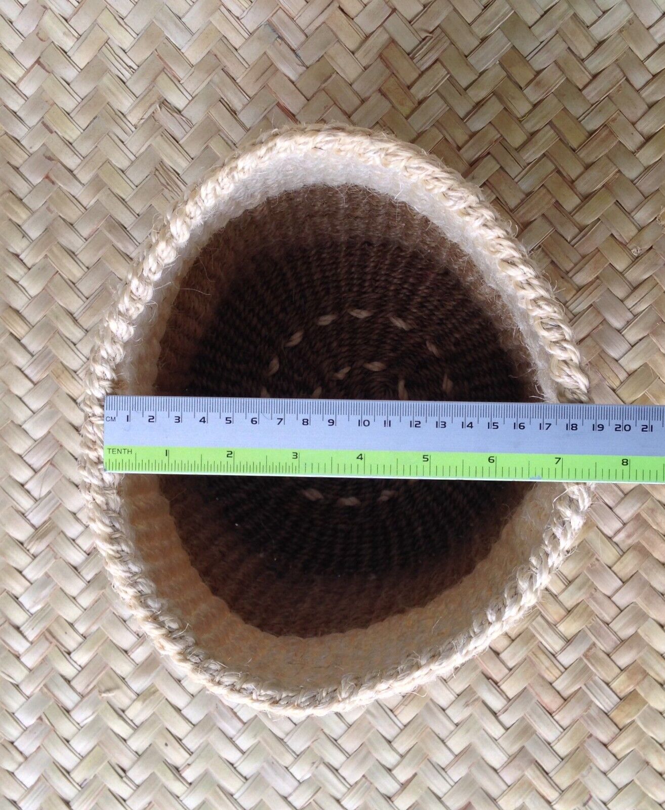 Sisal Storage Planter 8 in /20.3 cm Beige Cream