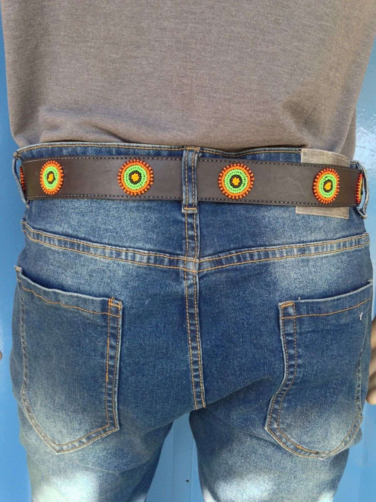 Handcrafted Maasai Belt - Colorful Circles