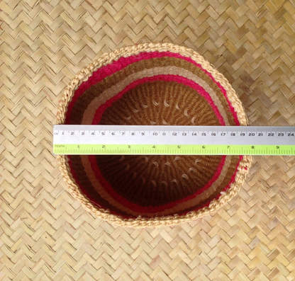 Sisal Storage Planter 8 in /20.3 cm Pink