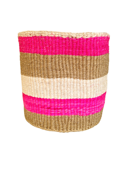 Sisal Storage Planter 8 in /20.3 cm Pink