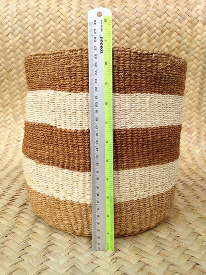 Sisal Storage Planter 10.5 in/27 cm Brown
