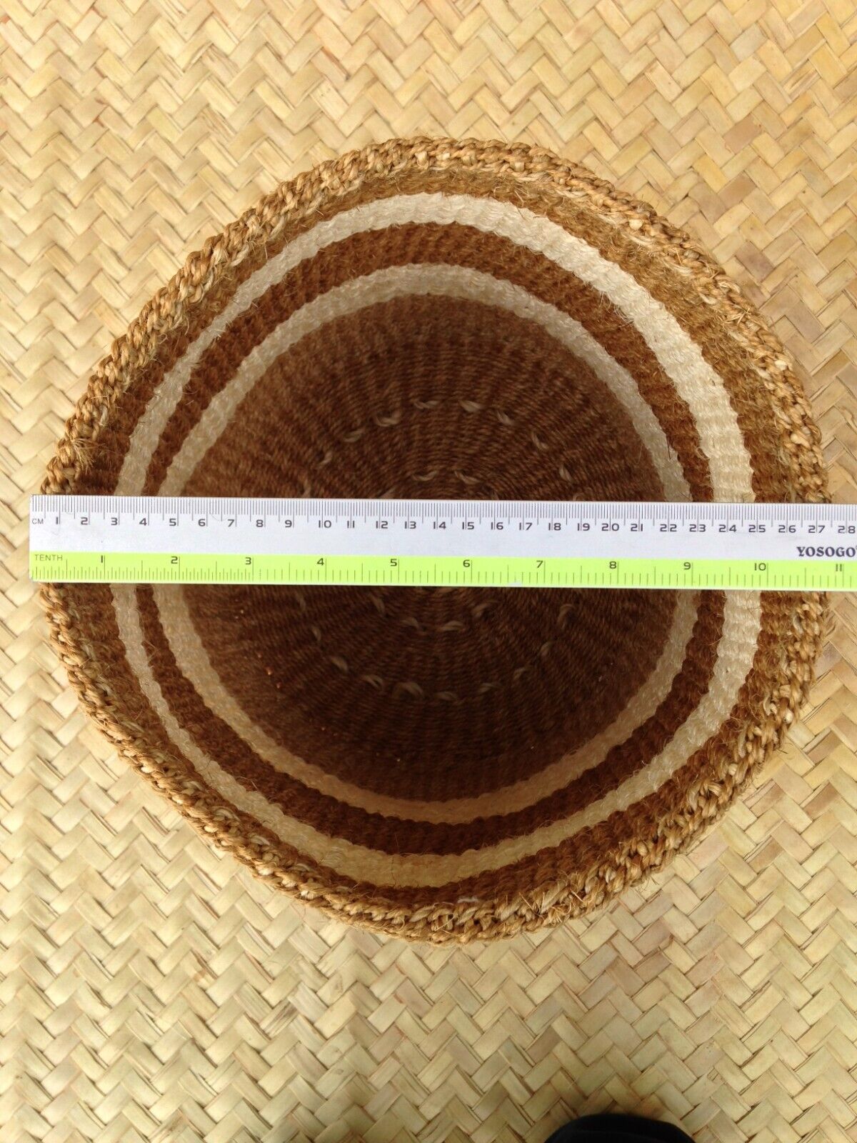 Sisal Storage Planter 10.5 in/27 cm Brown