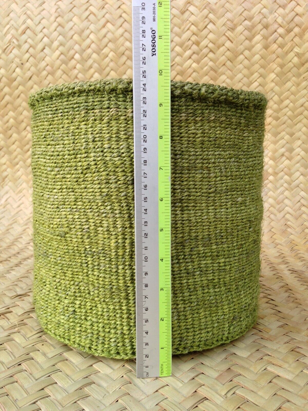 Sisal Storage Planter 10 in/25.4 cm Green