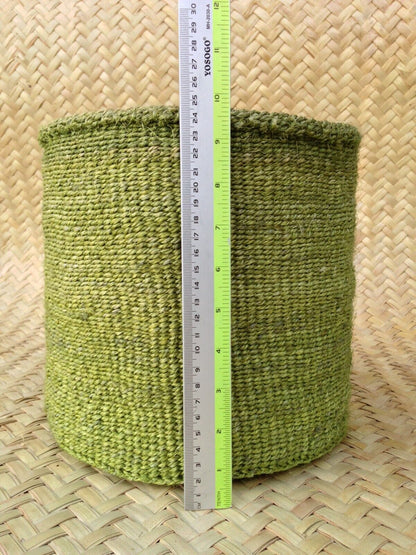Sisal Storage Planter 10 in/25.4 cm Green