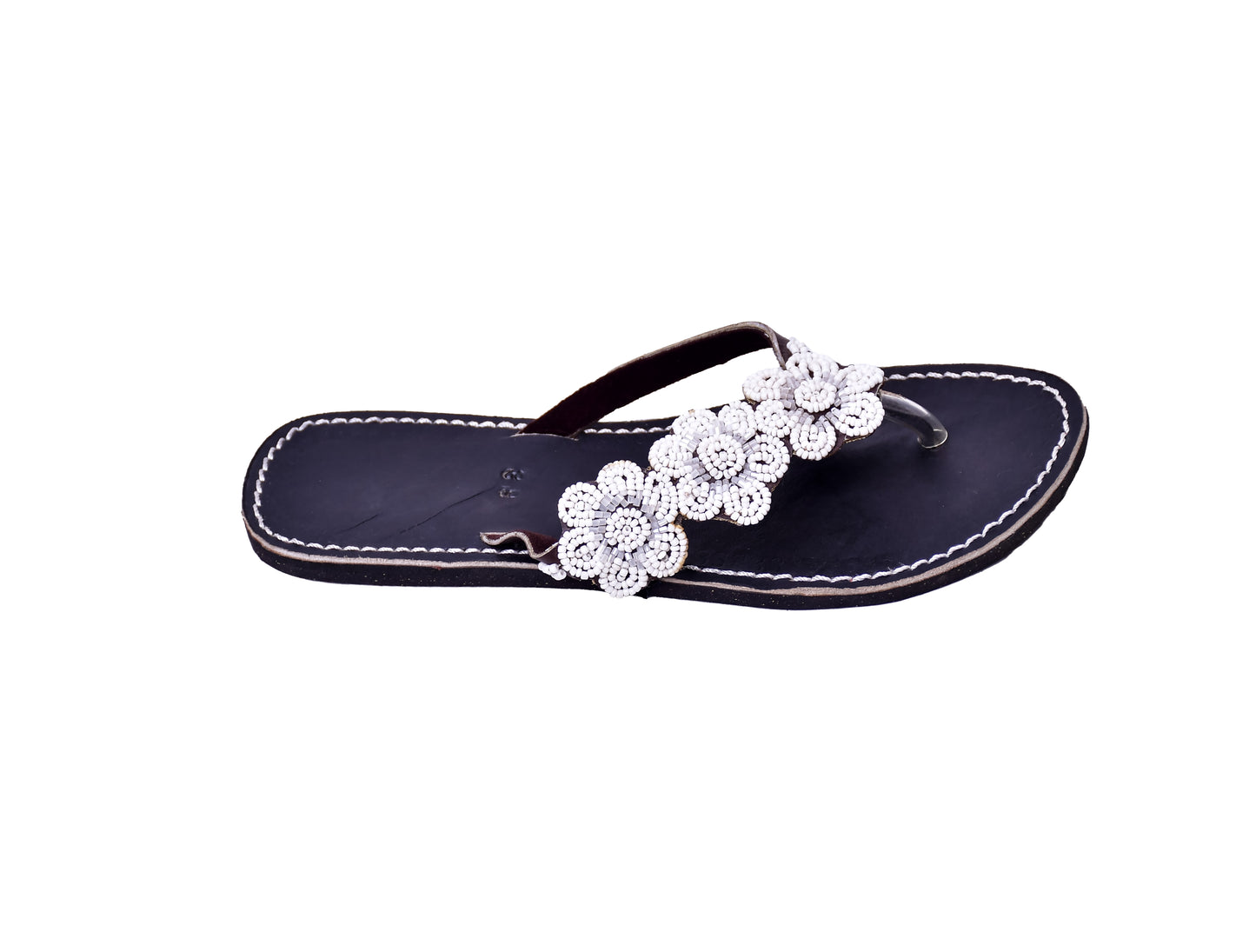 Sandals Floral White