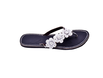 Sandals Floral White