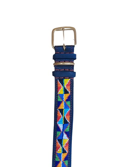 Handcrafted Maasai Dog Collar - Colorful Geometric
