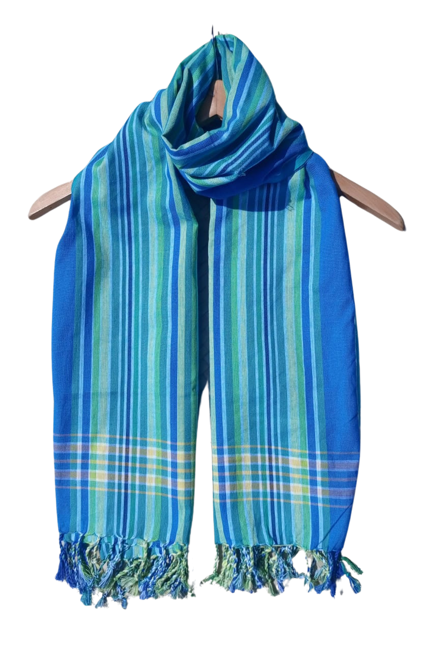 Kikoi Scarf Blue