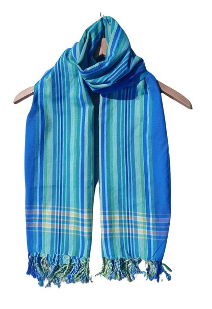 Kikoi Scarf Blue