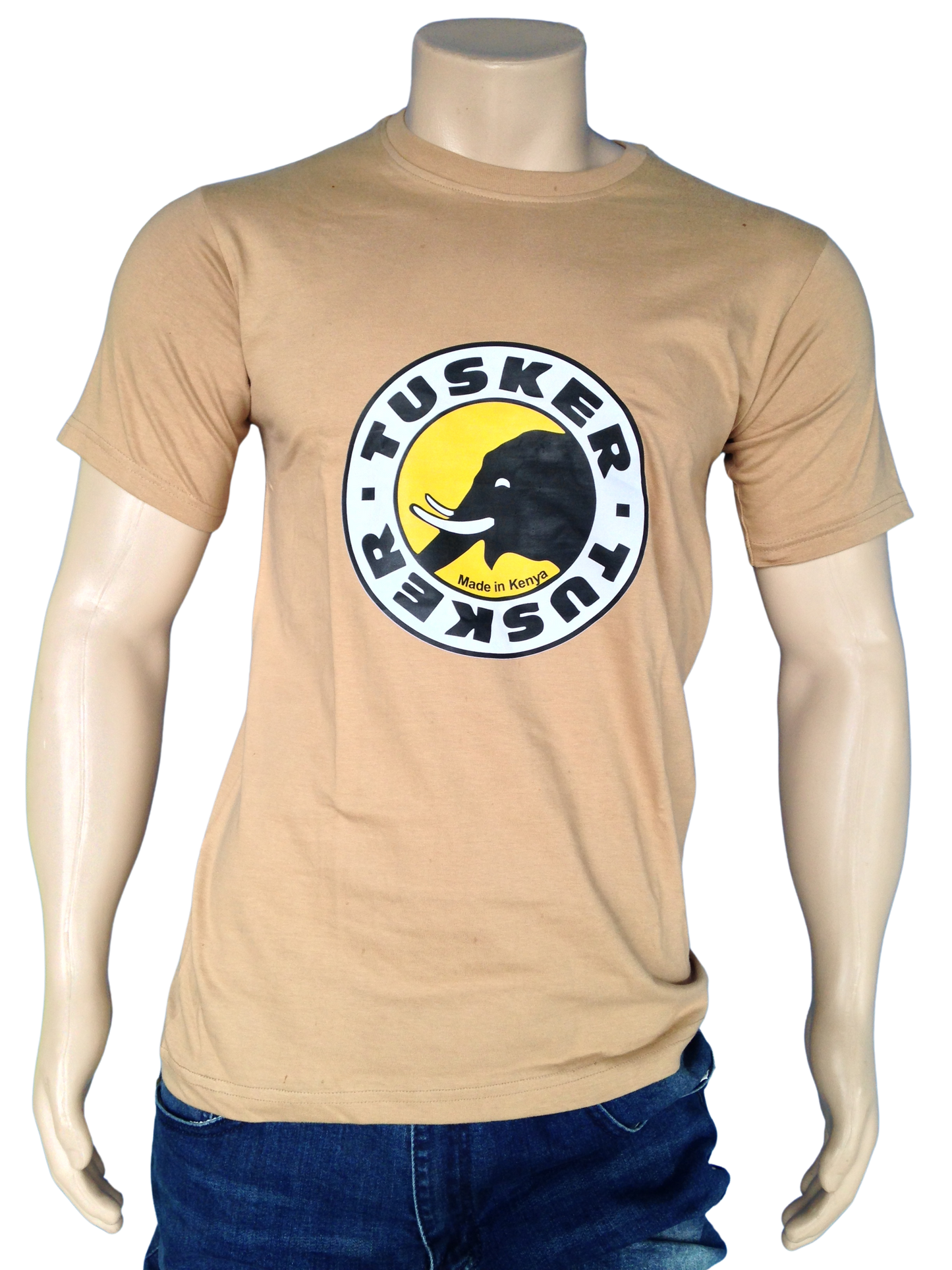T-shirt Tusker Beer Khaki