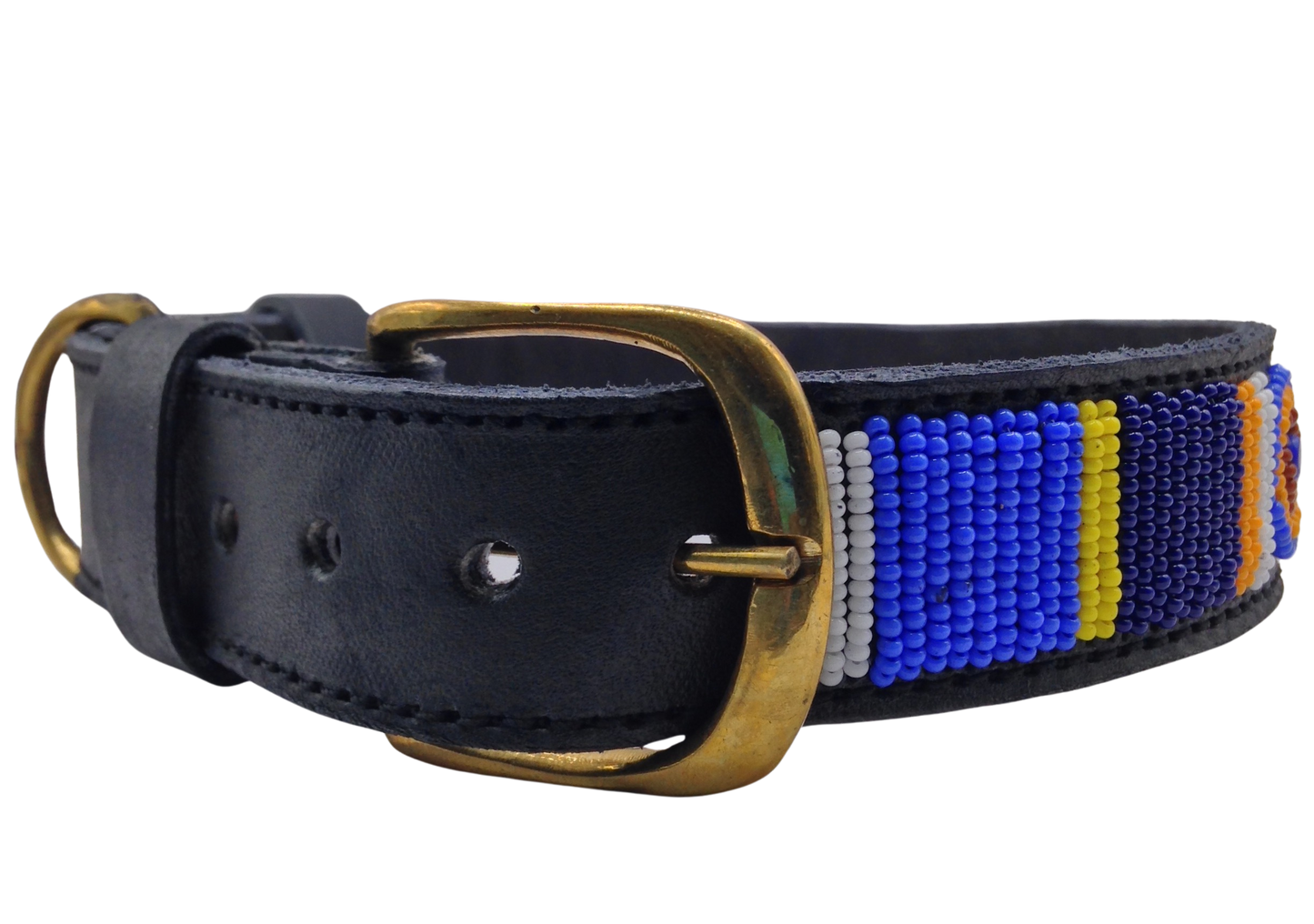 Handcrafted Maasai Dog Collar - Colorful Geometric
