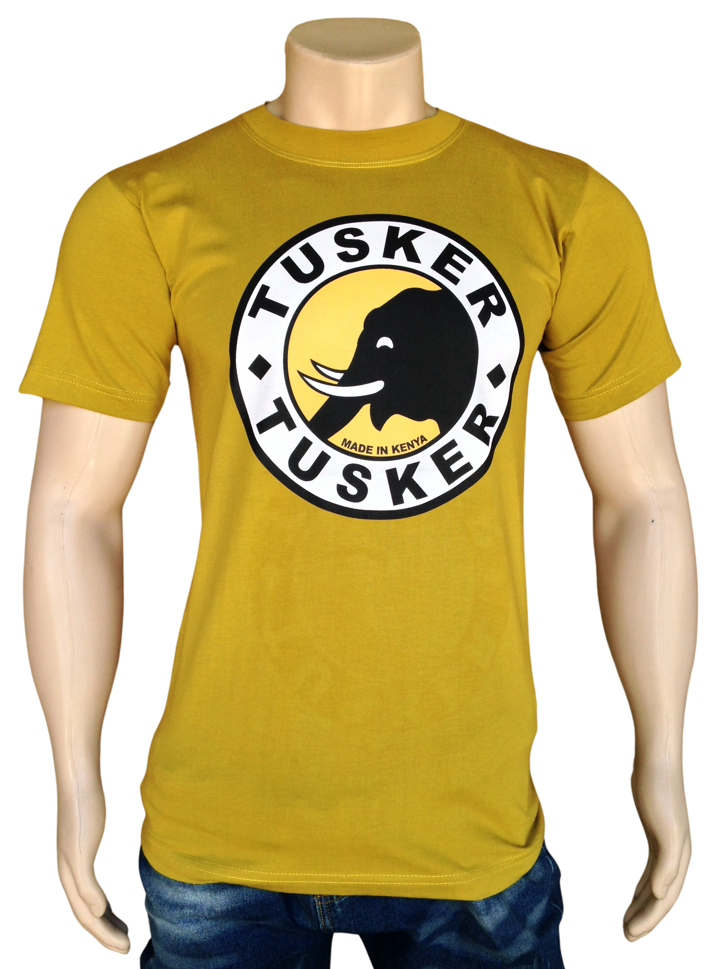 T-shirt Tusker Beer Mustard