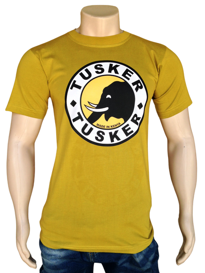 T-shirt Tusker Beer Mustard