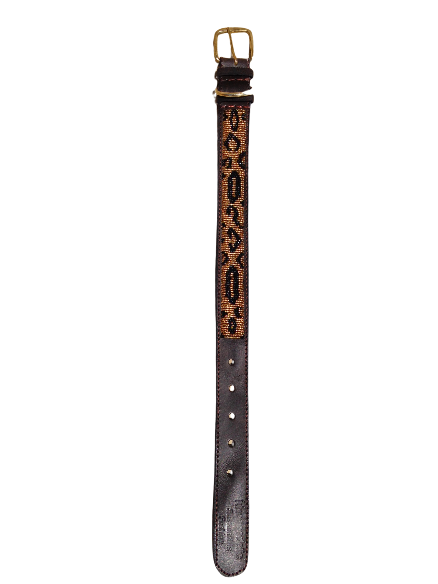 Handcrafted Maasai Dog Collar - Leopard Print