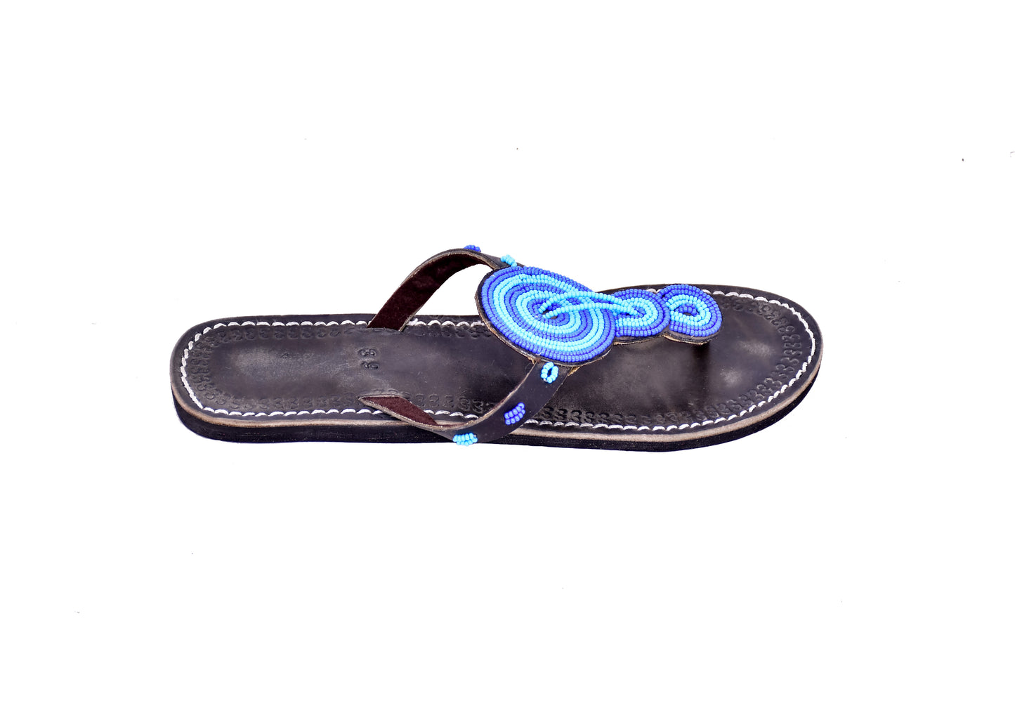 Sandals Blue Slip On