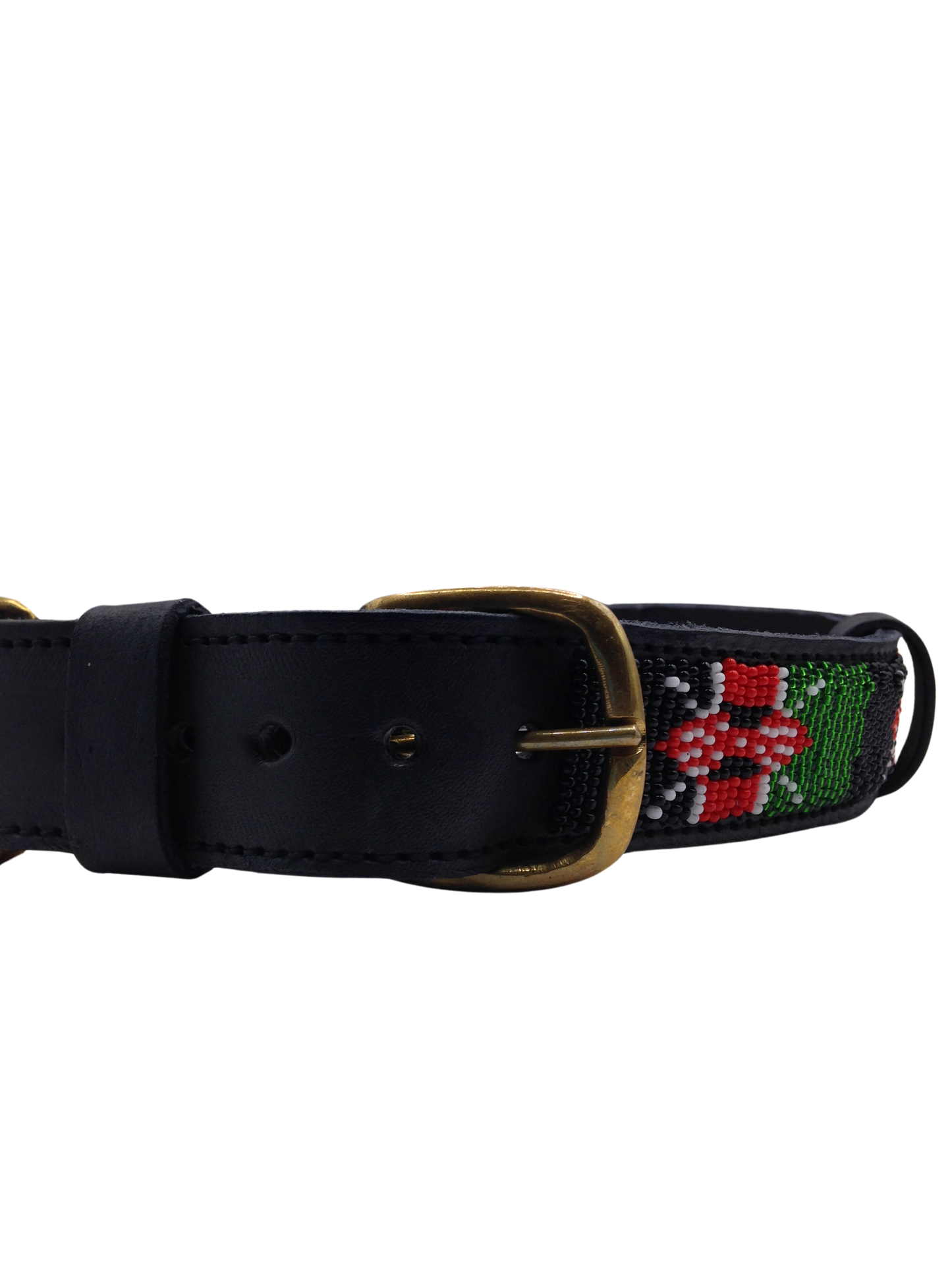 Handcrafted Maasai Dog Collar - Kenya Flag