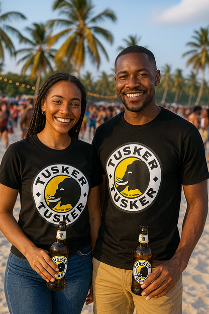 T-shirt Tusker Beer Black