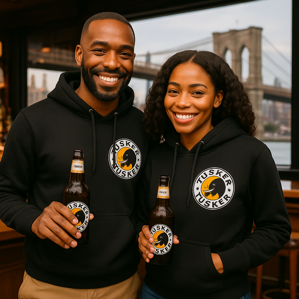 Hoodie Tusker Beer Black