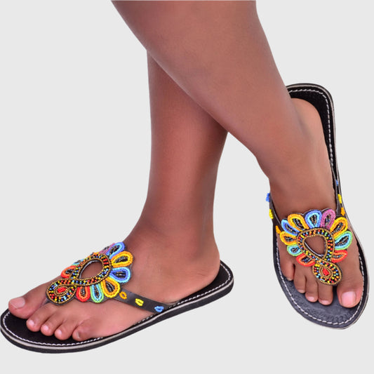 Sandals Floral Multi Color