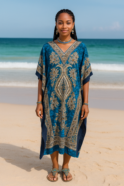 Kaftan Dress Blue