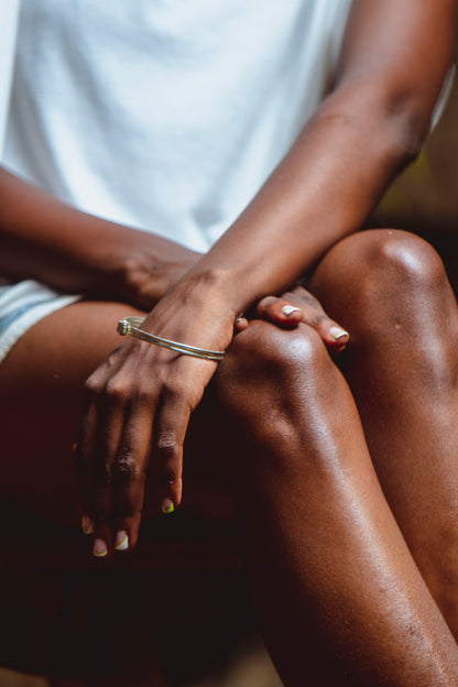 Bracelet Silver Elephant Hair 9"