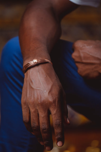 Bracelet Copper Elephant Hair
