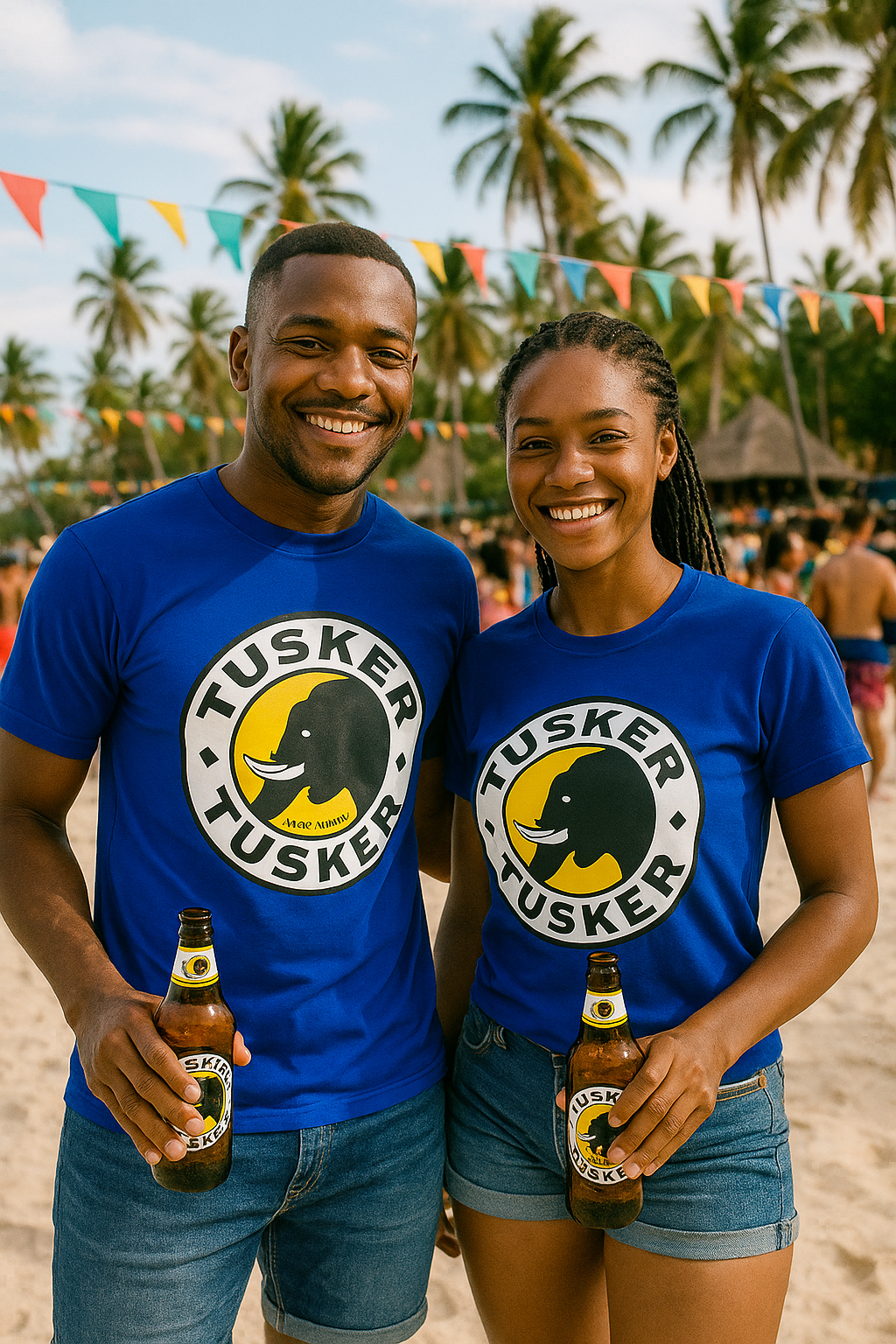 T-shirt Tusker Beer Blue