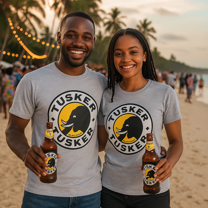 T-shirt Tusker Beer Gray